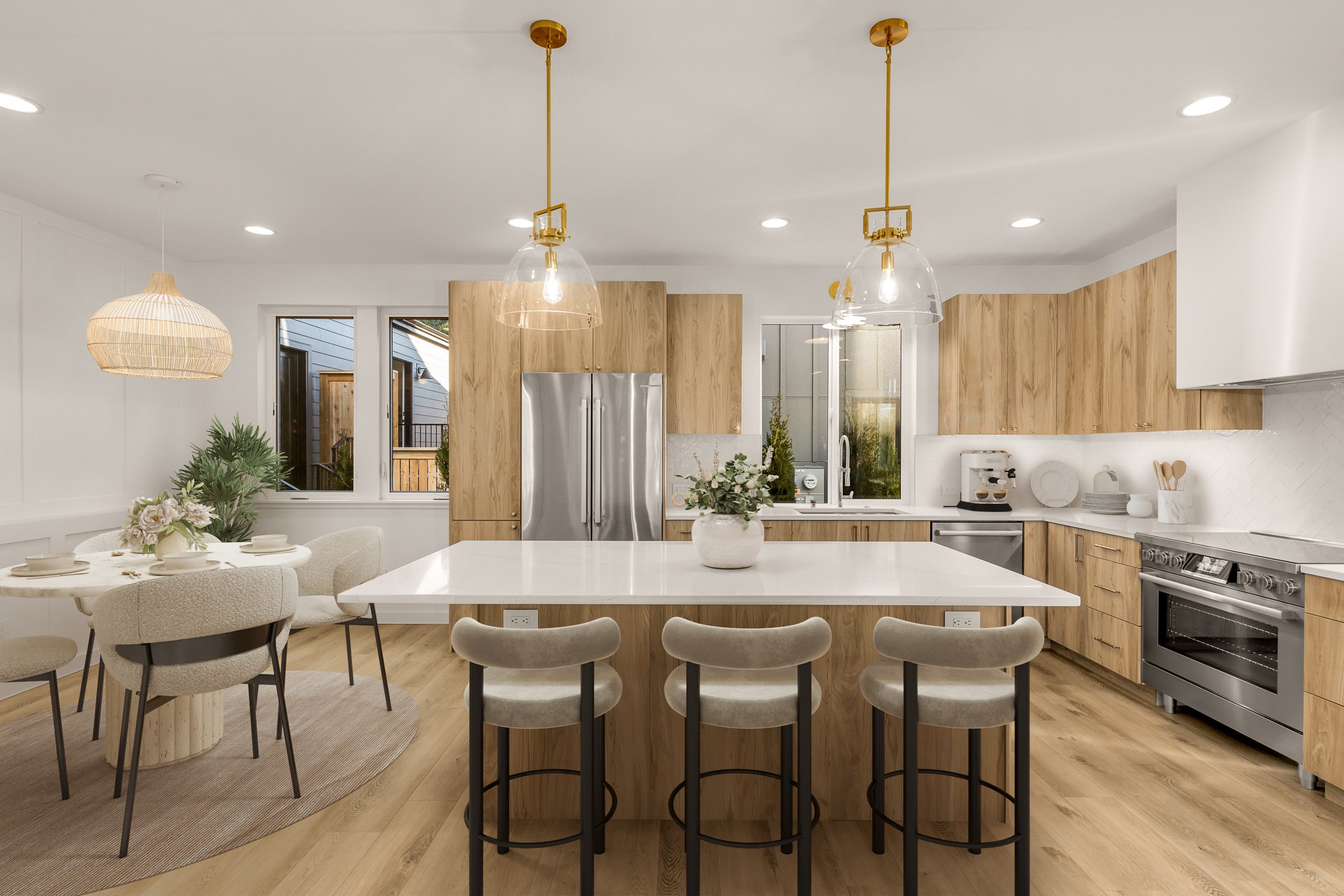 residential kitchen after virtual staging