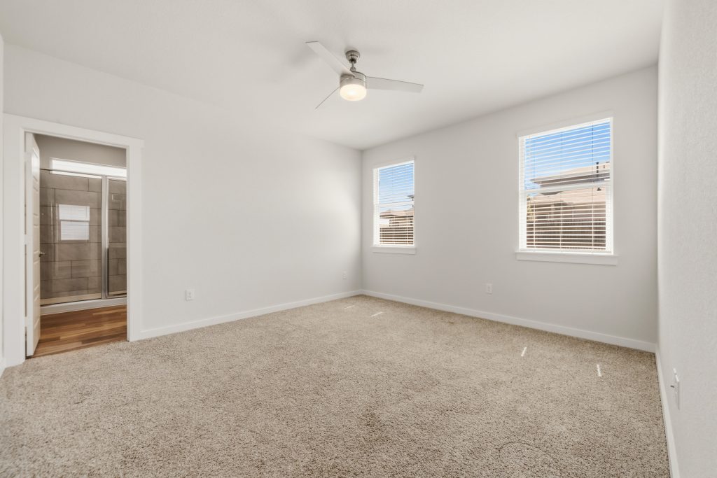 virtual staging for empty rooms; bedroom before staging