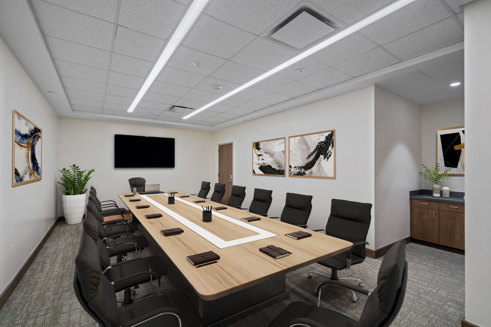 office space_after virtual staging as a conference room