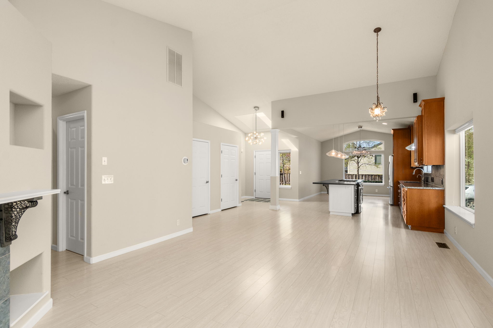 virtual staging for empty rooms; living room before staging