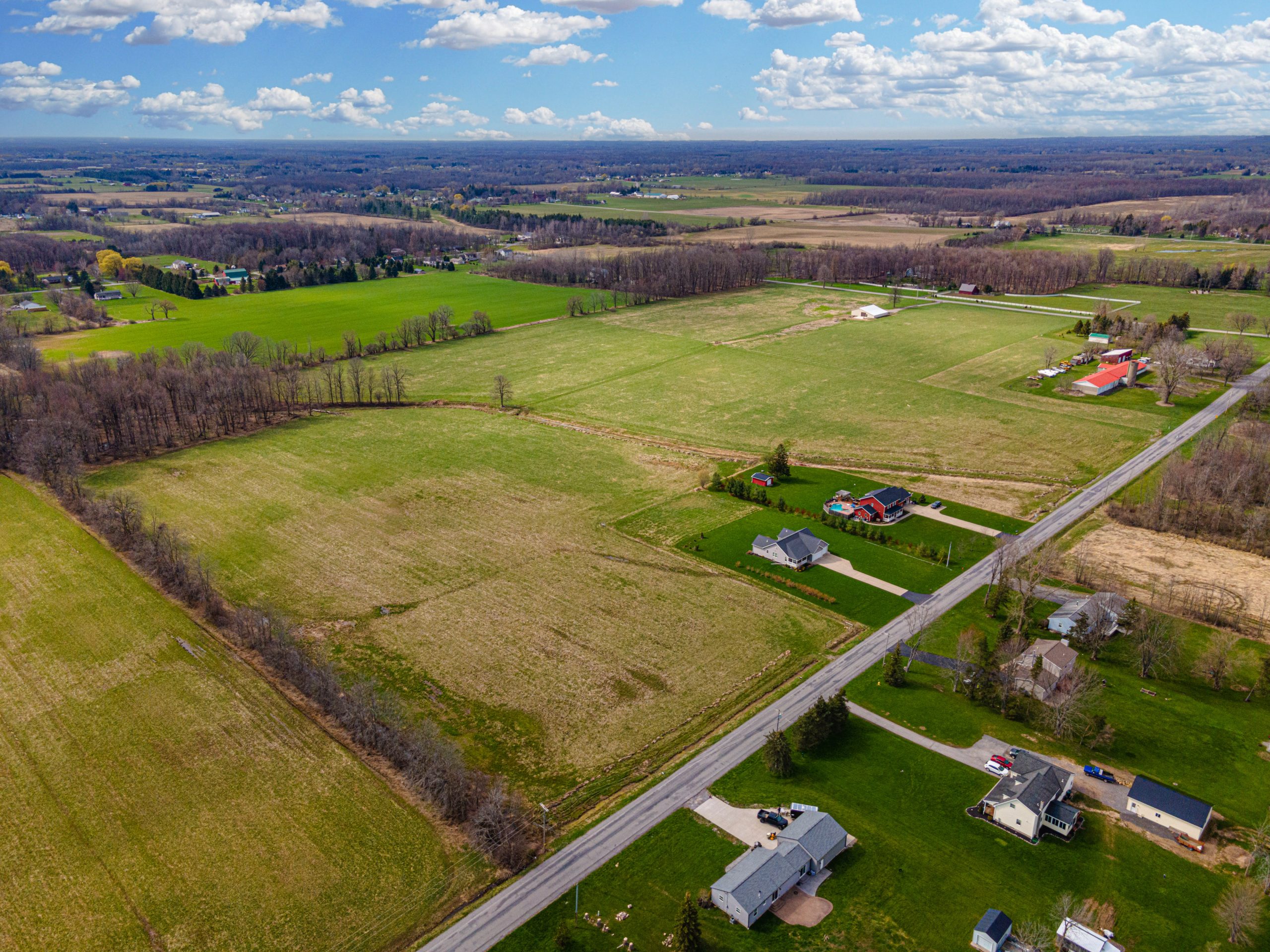 Real Estate Photo Edit: Aerial Spotlight, Before Image