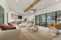 virtual staging for the texas real estate market - virtually staged modern eclectic living room in Austin