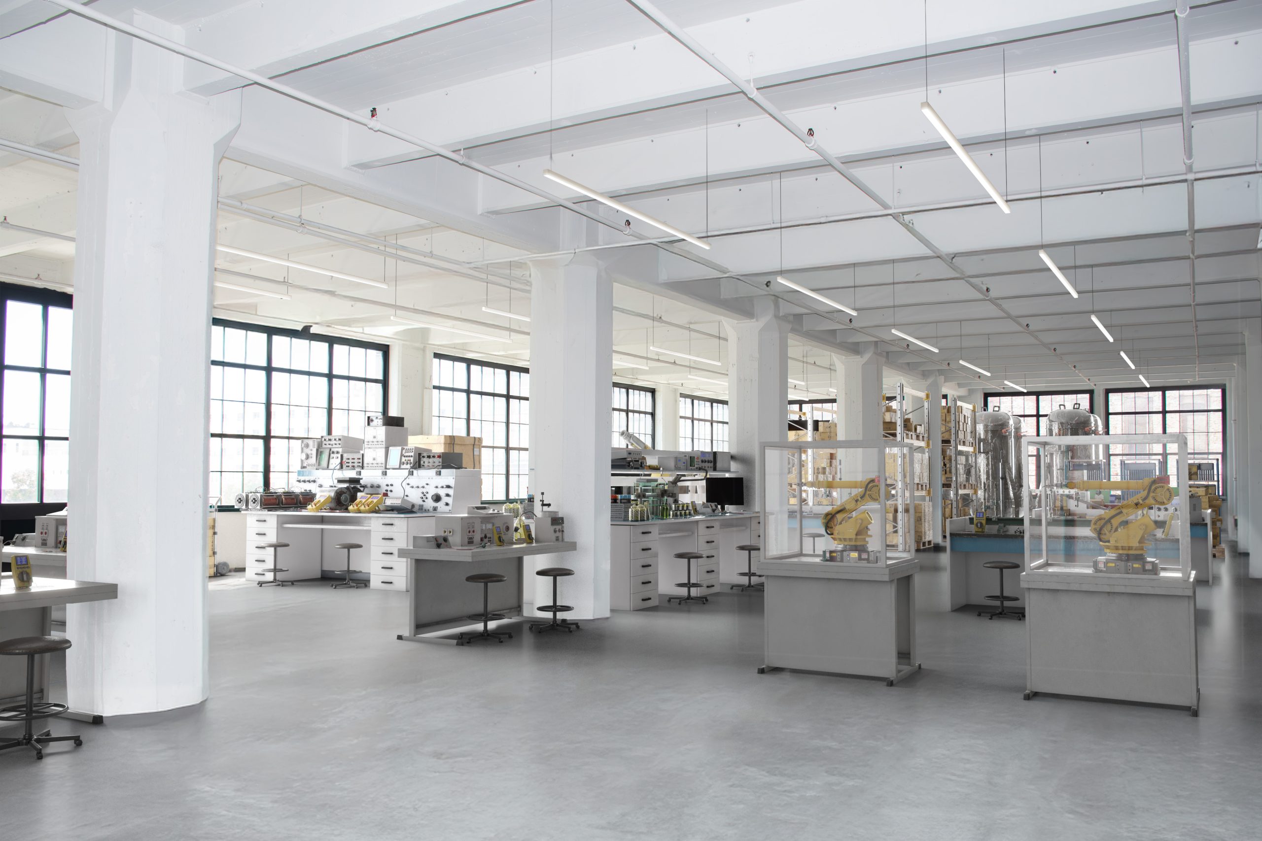 commercial warehouse space - after virtual staging