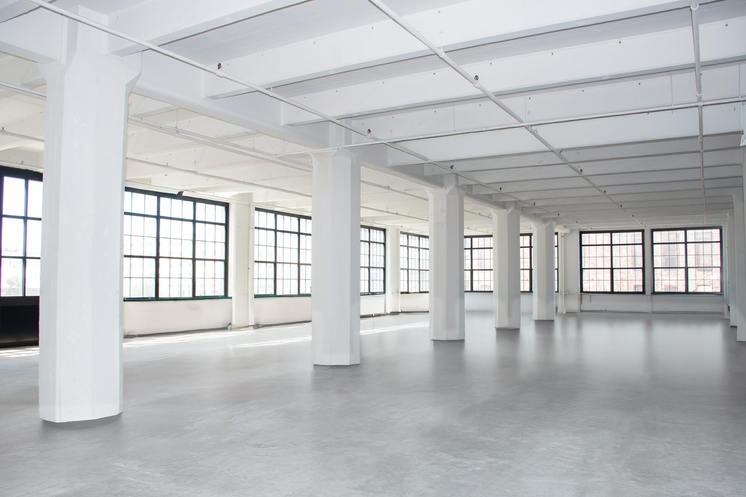 commercial warehouse space - before virtual staging