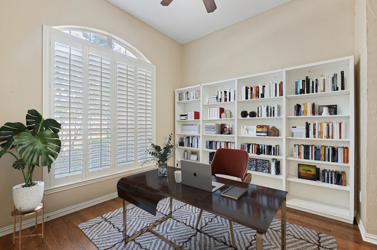 Dallas virtual staging for the texas real estate market - virtually staged modern office in Dallas