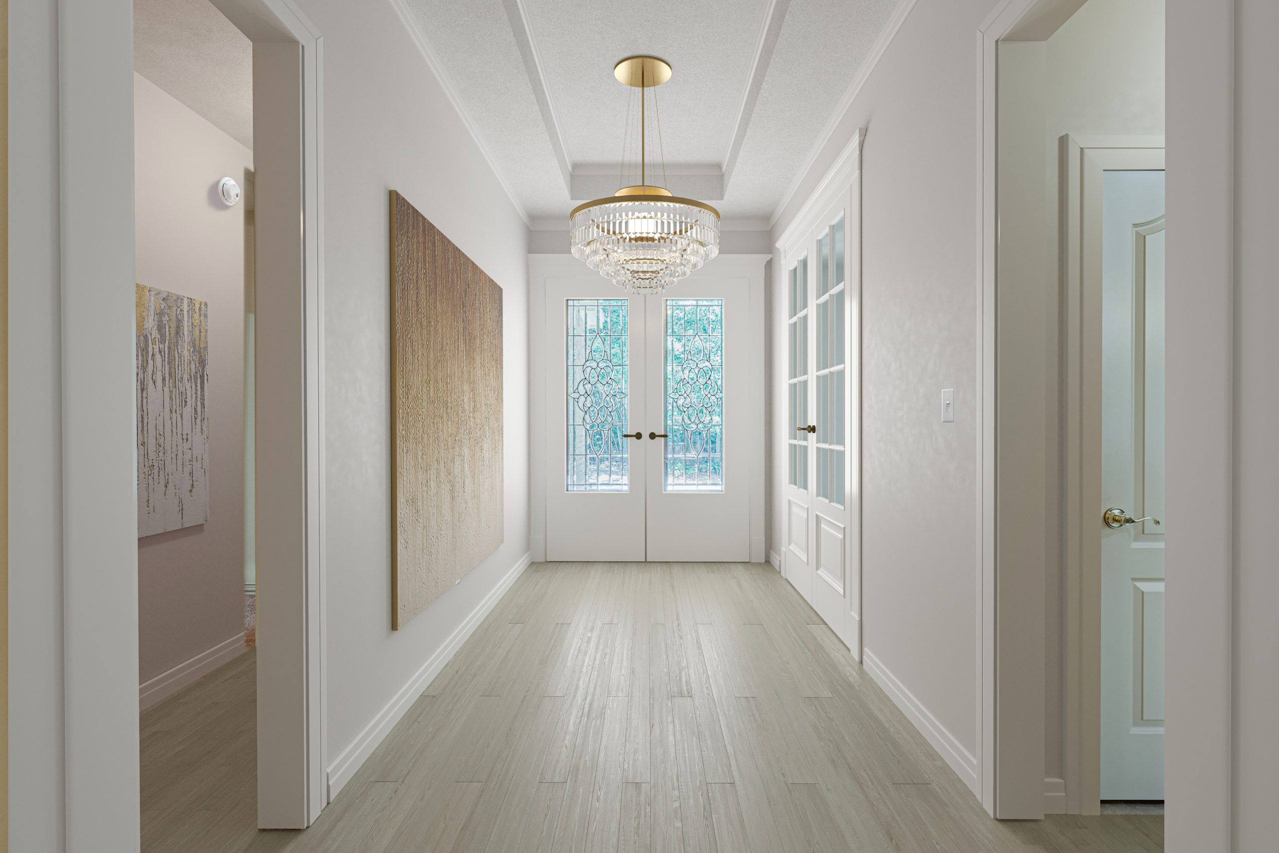 entryway of a residential property after a virtual home renovation