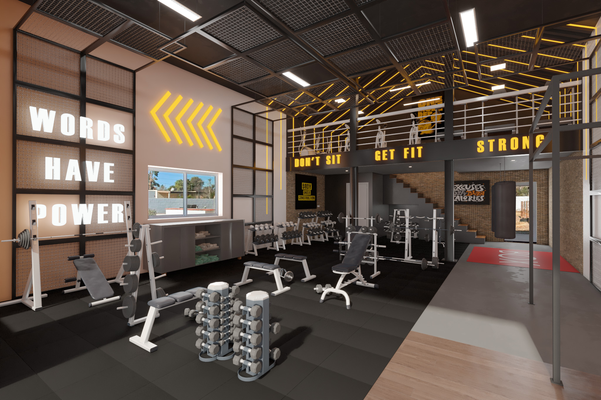 Virtual Remodeling, unfinished space, after
