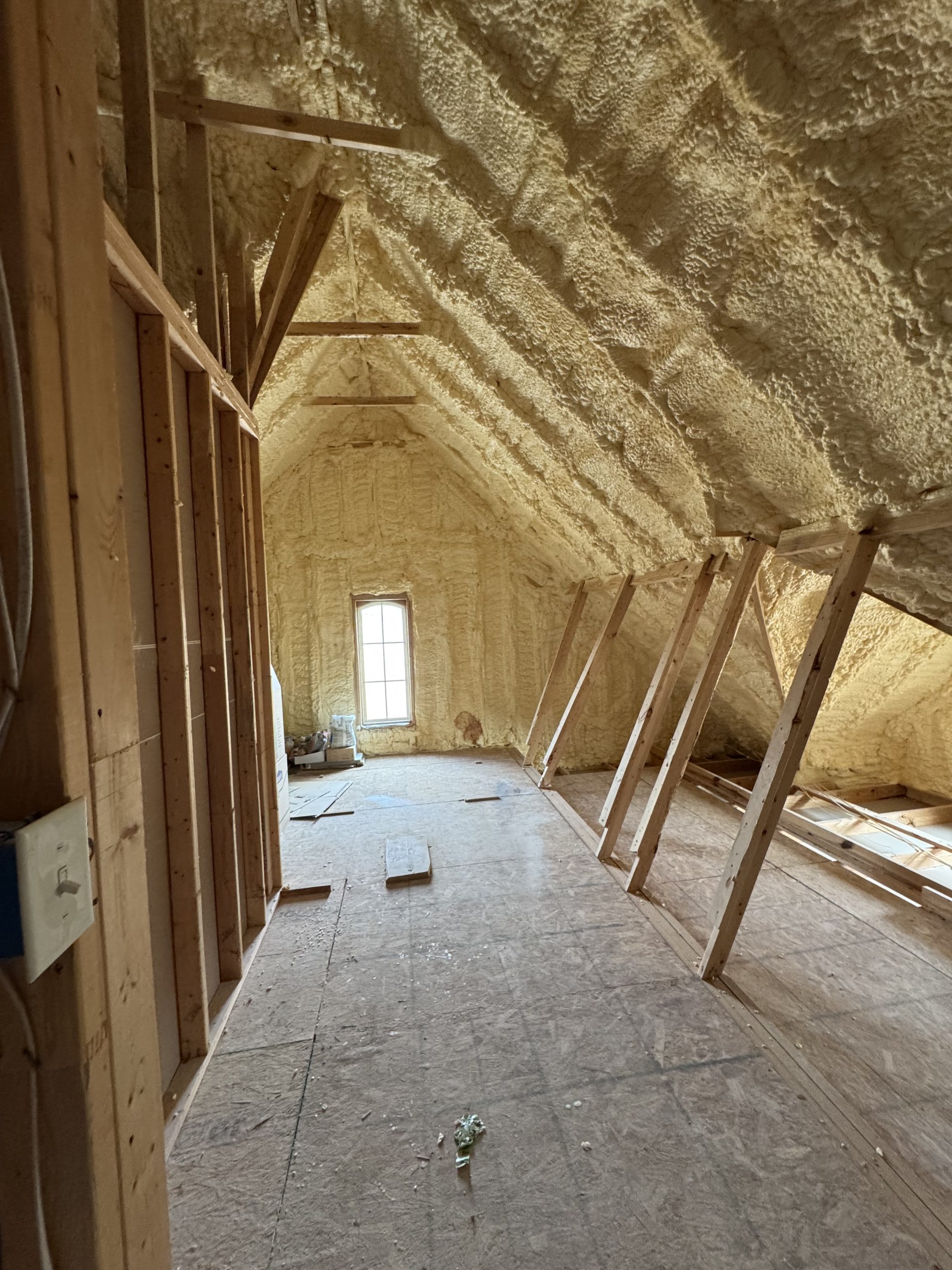 unfinished attic space before virtual remodeling