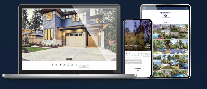 examples of a single property website in shareable formats