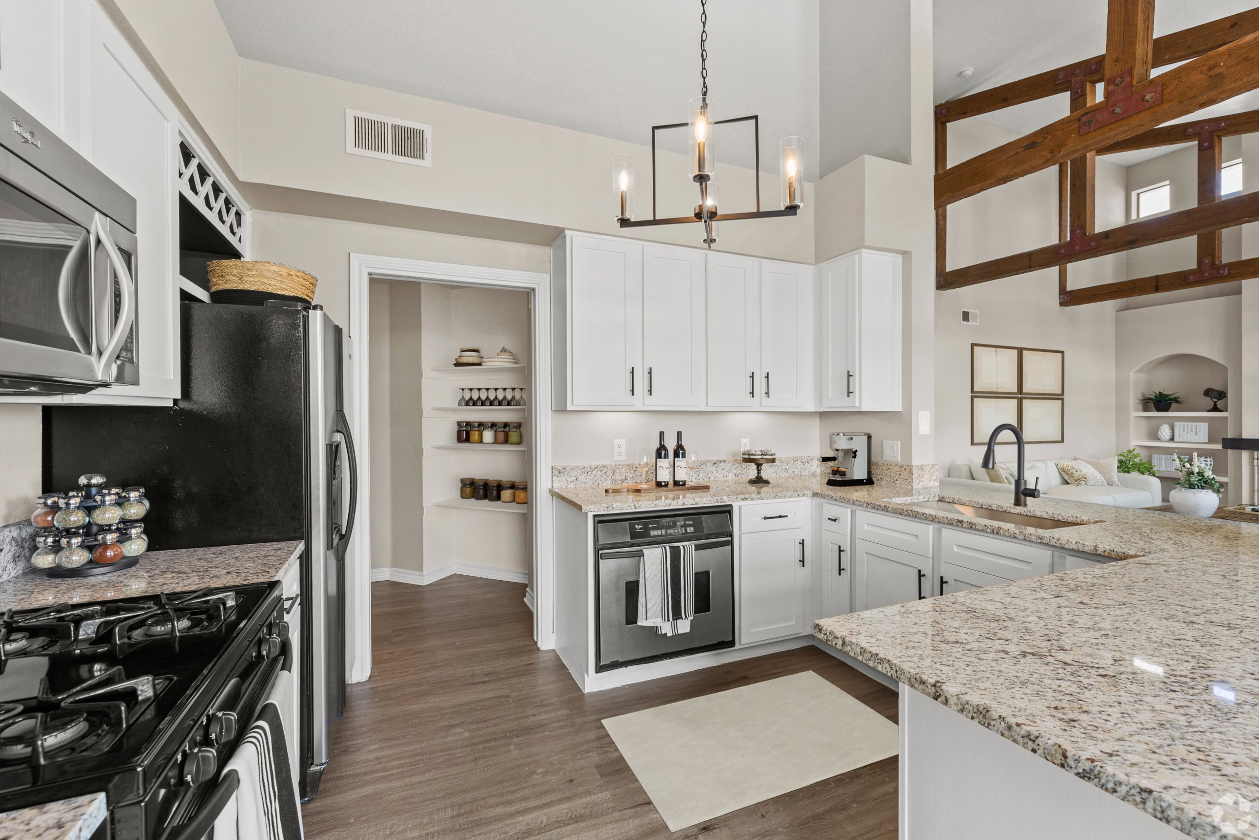 Modern apartment kitchen after virtual staging