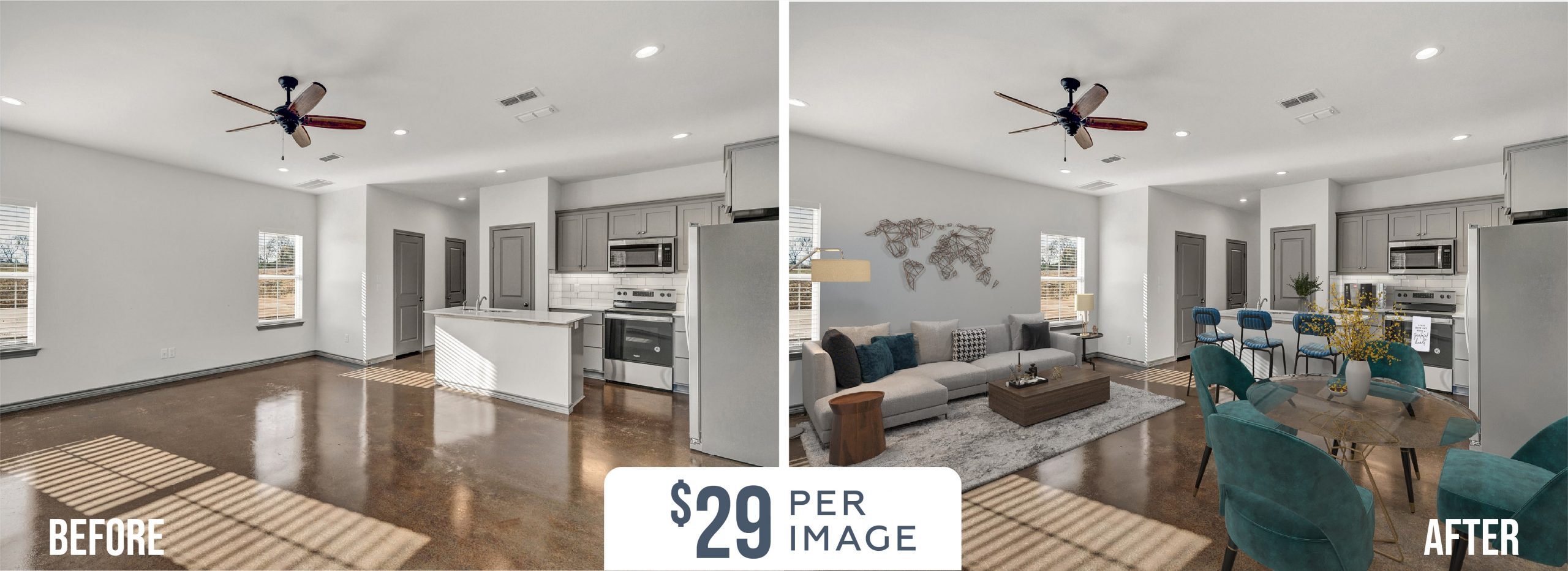 Virtual Staging – Before & After Virtual Staging - Before & After