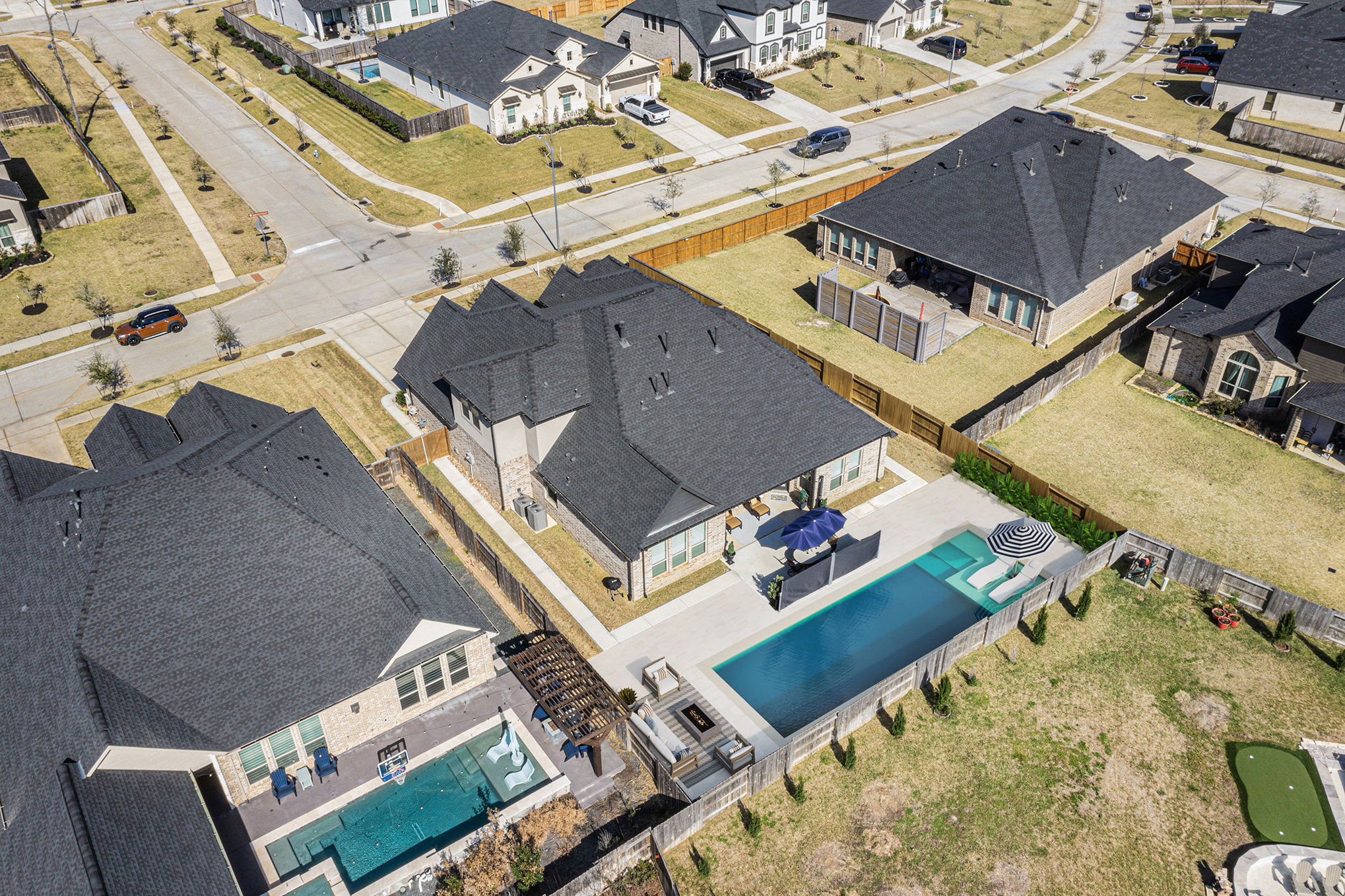 Virtual remodeling, residential outdoor space, after