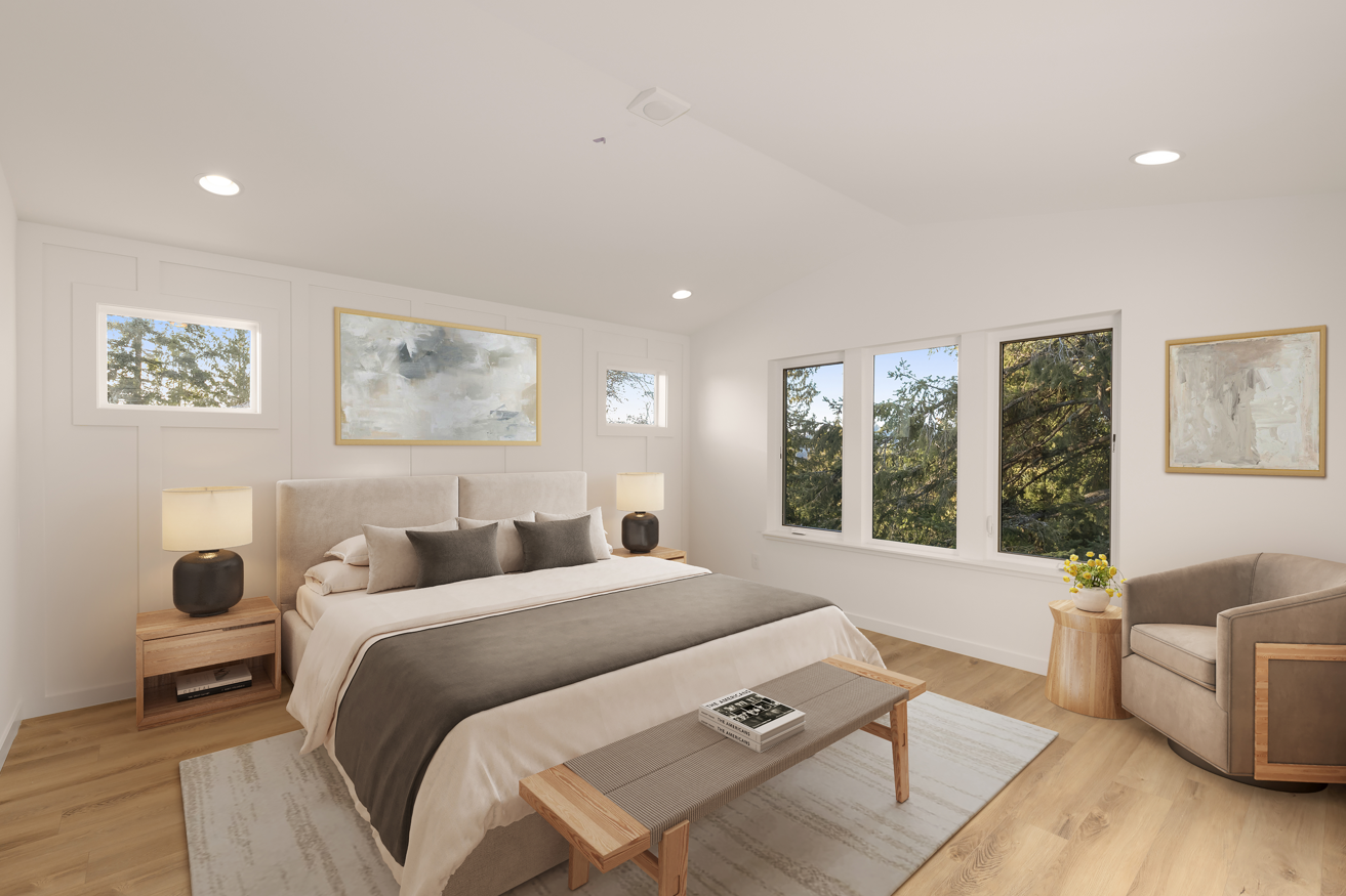 primary bedroom after virtual staging